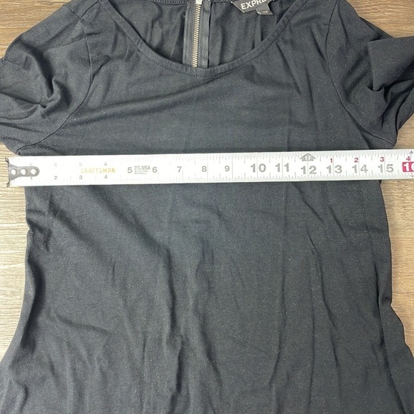 Express Women’s Black Long Sleeve Dress with Back Zipper, size XS - Picture 6 of 10